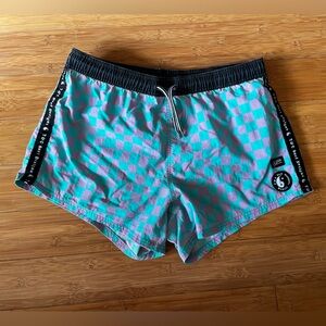 Town & Country Surf Designs Hype Beach Board Shorts - Checker Print